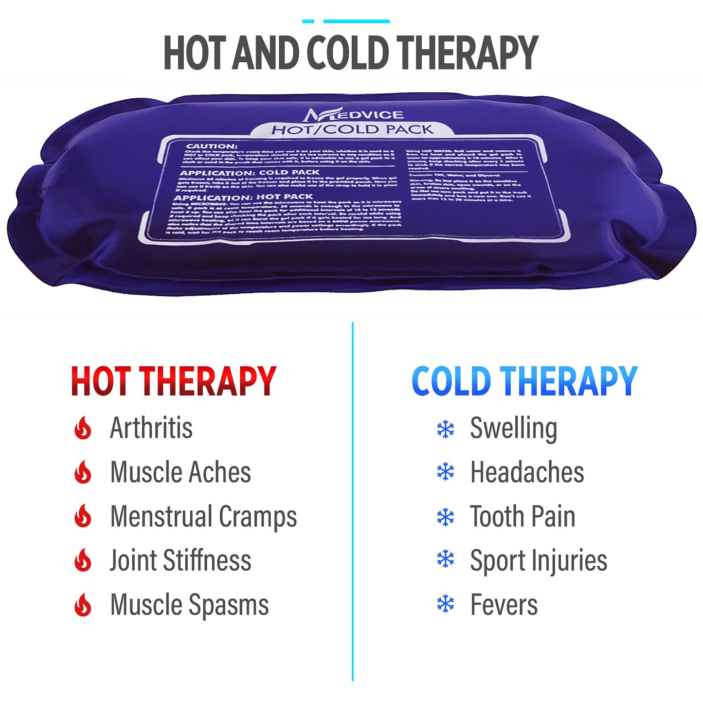 Medvice cold pack used for shoulder pain relief