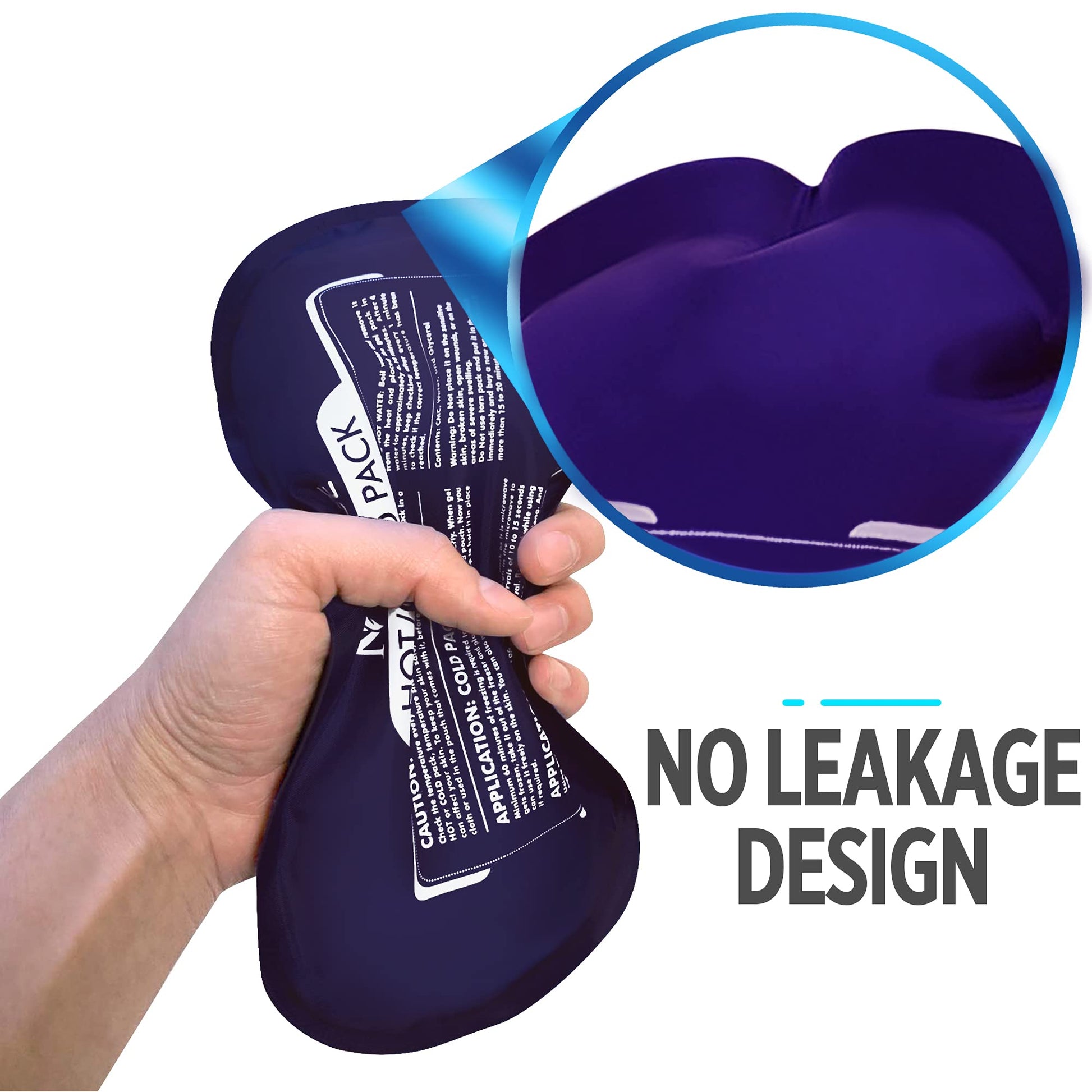Medvice ice pack set showing three components
