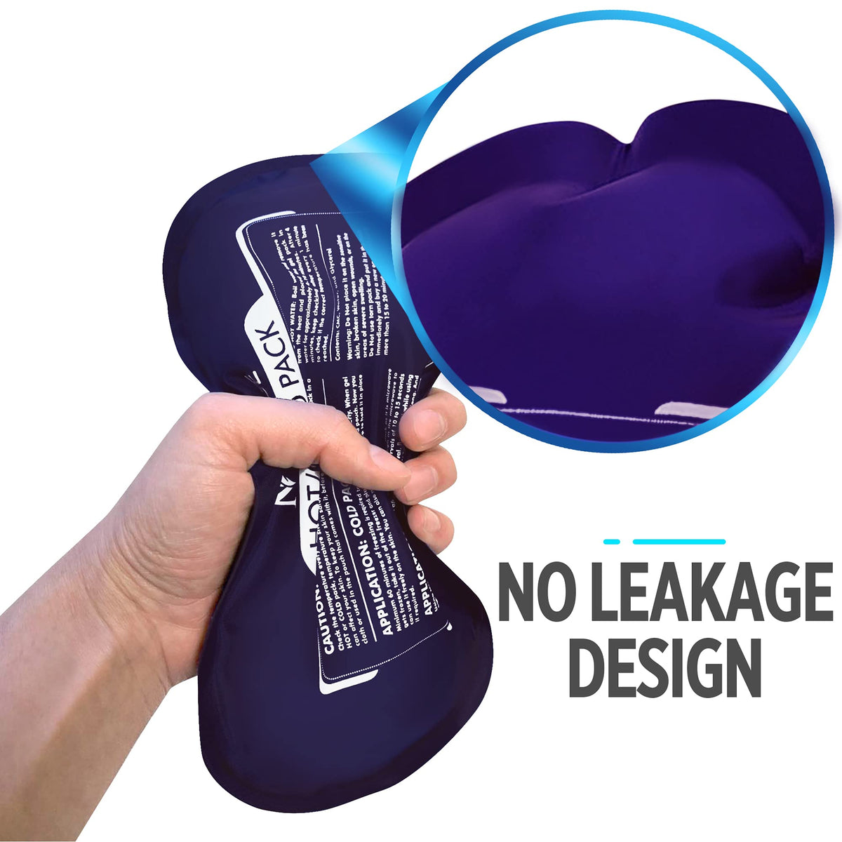 Medvice ice pack set showing three components