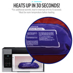 Medvice ice pack being used for leg muscle recovery