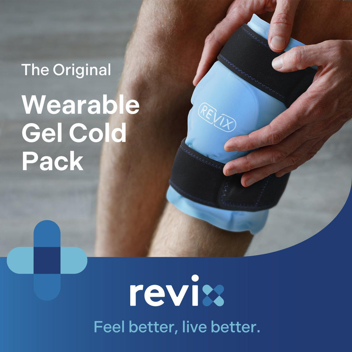 Revix gel ice wrap with soft plush lining showing texture