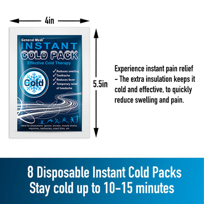 General Medi 8 pack disposable cold therapy set