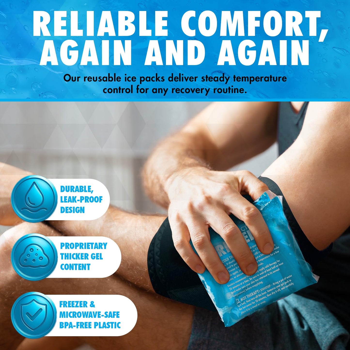 Perfect Remedy ice pack being used for hot therapy heating