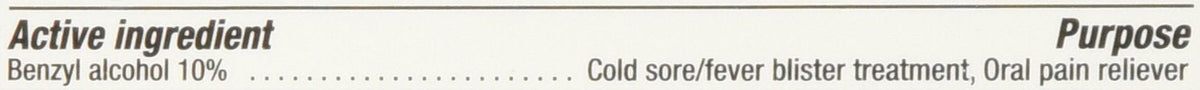 USA imported Zilactin bioadhesive formula gel for fever blister and canker sore treatment.