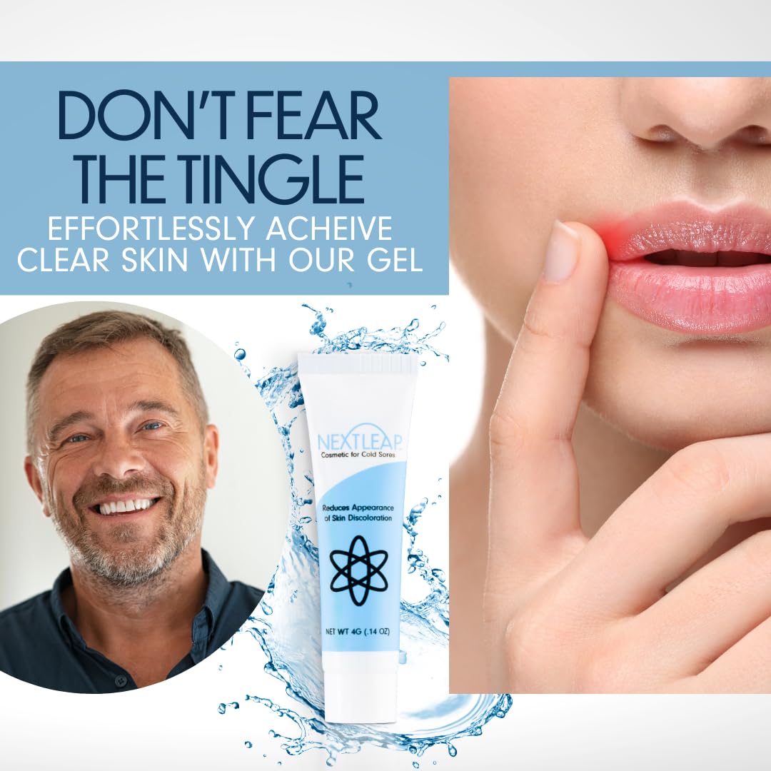 Next Leap clear lysine serum texture showing a non-greasy premium skincare formula