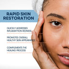 Next Leap cosmetic cold sore care tube back label with ingredients and usage instructions