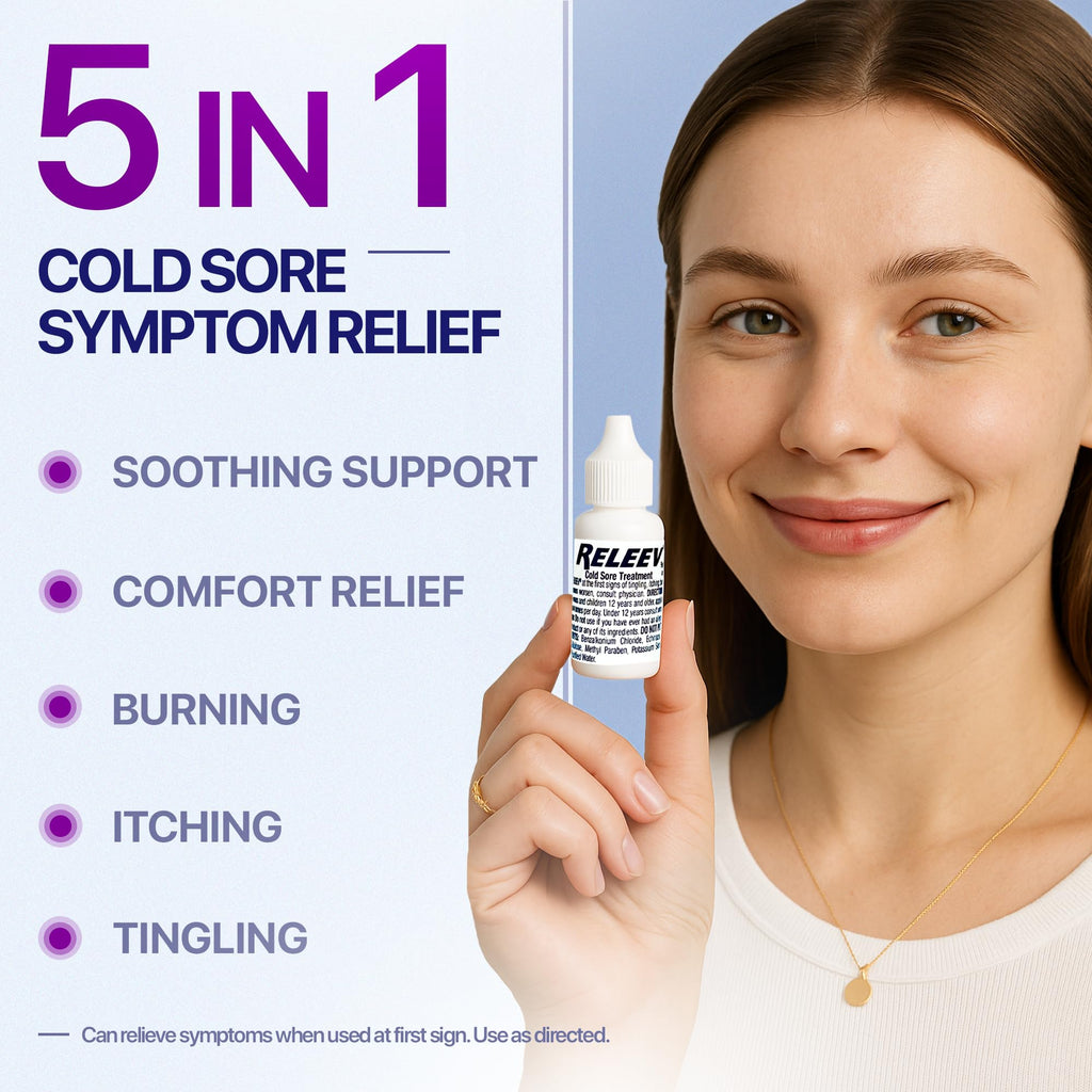 Releev fever blister pain and itch relief liquid formula