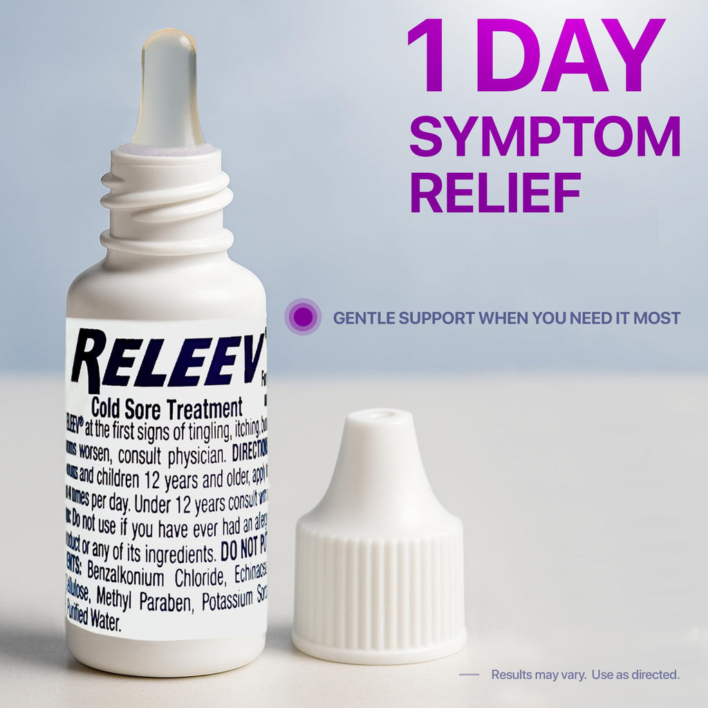 Releev over the counter fast acting fever blister remedy