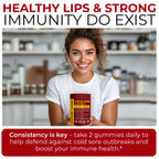 Terramed immune booster gummies showing texture and berry natural coloring.