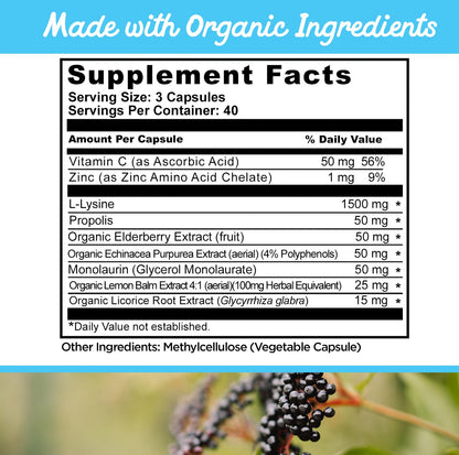 Side view of Dr. Danielle daily immune support supplement package details