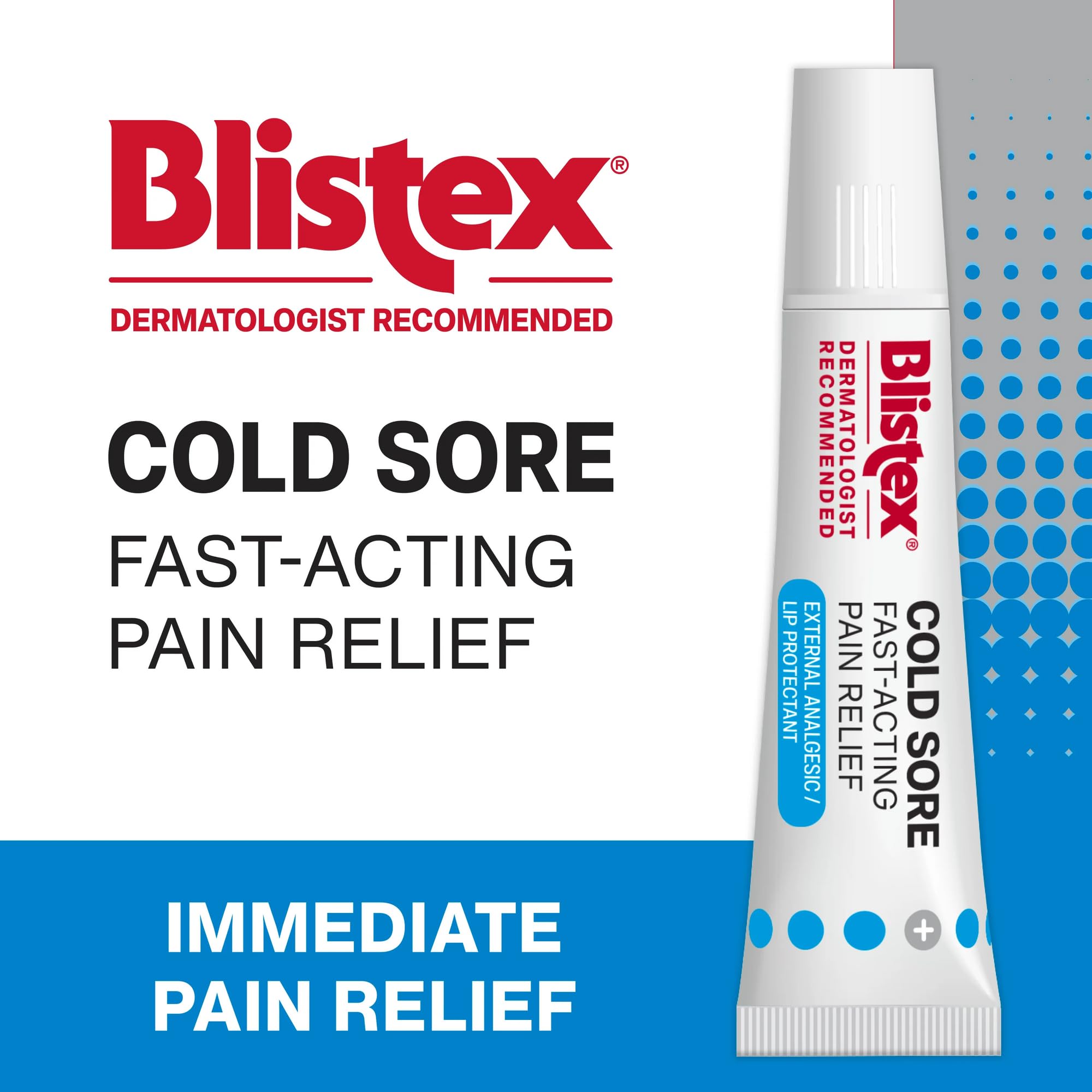 Blistex maximum strength lidocaine cream for cold sores close up