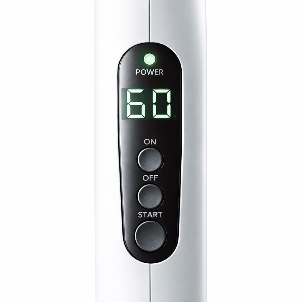 Close up of the medical grade red light emitted from the Luminance Red lip sore device.