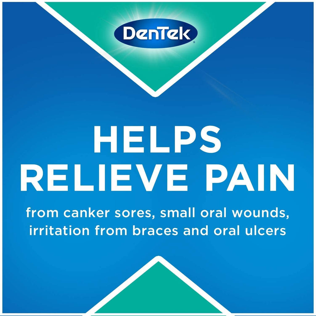 DenTek canker sore patch packaging displaying instructions and ingredients for Indian consumers