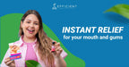 Finafta mouth ulcer solution showing drug facts and active ingredients.