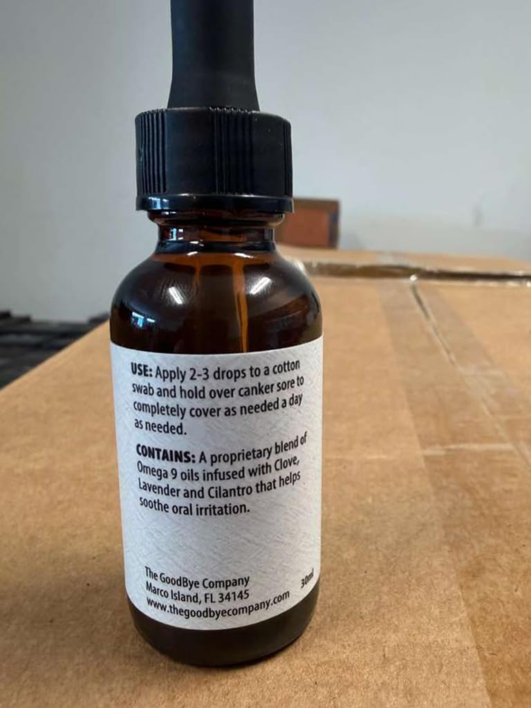 Side profile of the USA-imported organic canker sore serum emphasizing its compact size and travel-friendly design.