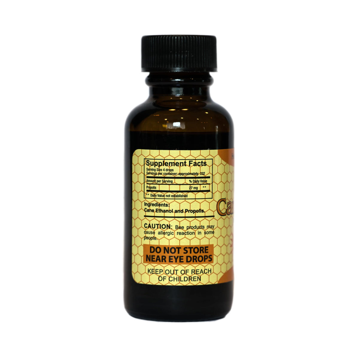 Durhams Bee Farm Canker Rid liquid supplement packaging detail