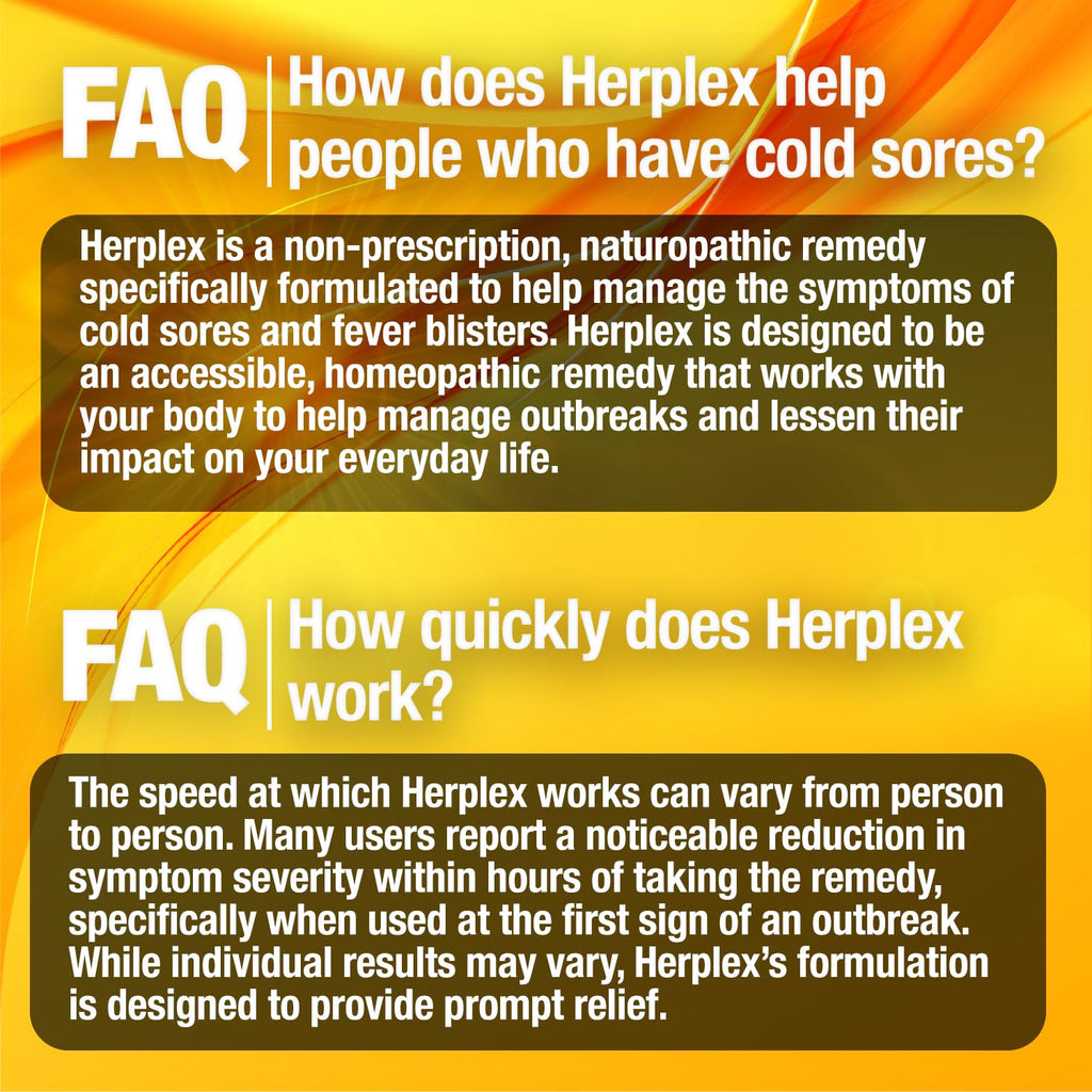 Authentic USA imported homeopathic care tablets for lip sores