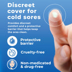 Ultra thin clear hydrocolloid patches by PatchRx for invisible daytime lip protection.