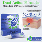 Helocaine fever blister ointment back label displaying clear directions of use