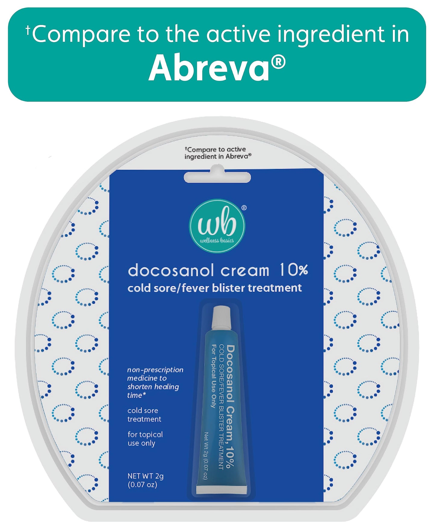 Close up of the non prescription cold sore ointment nozzle for precise facial application.