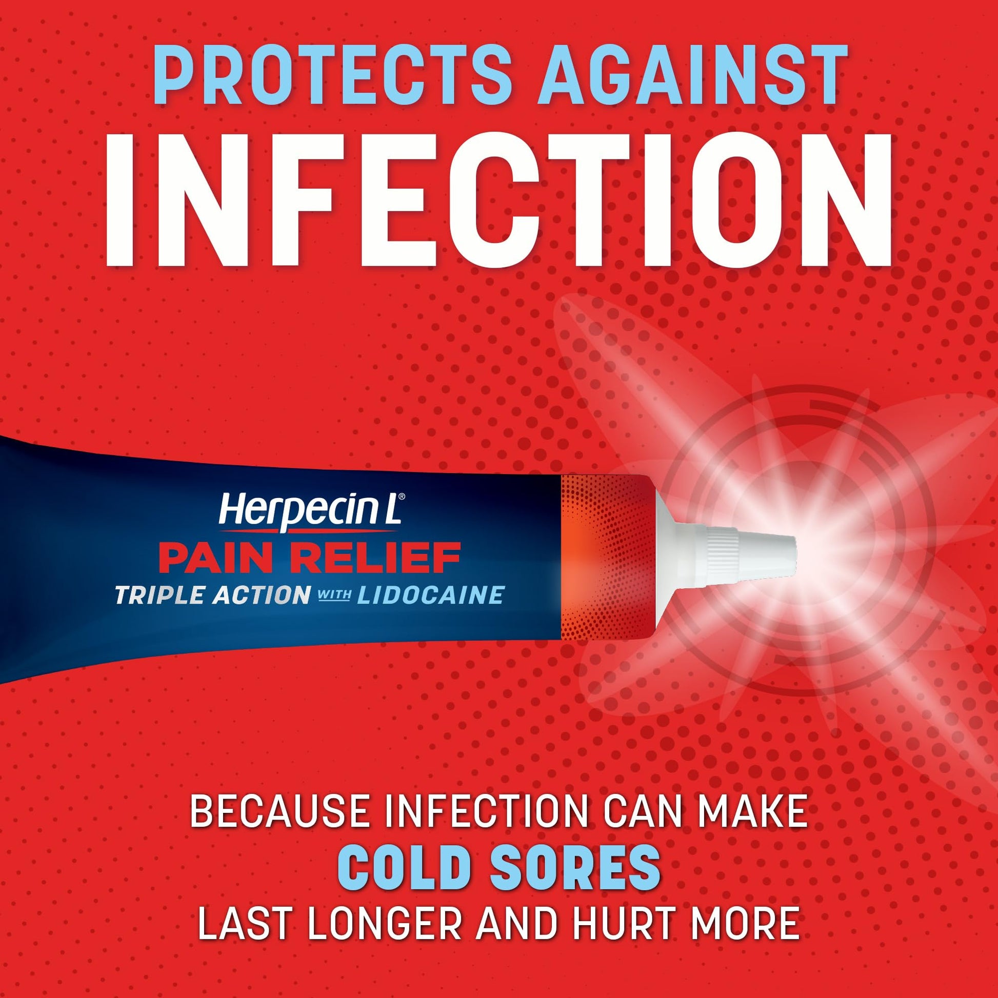 Herpecin-L lidocaine cream for numbing fever blister itch and lip cracking