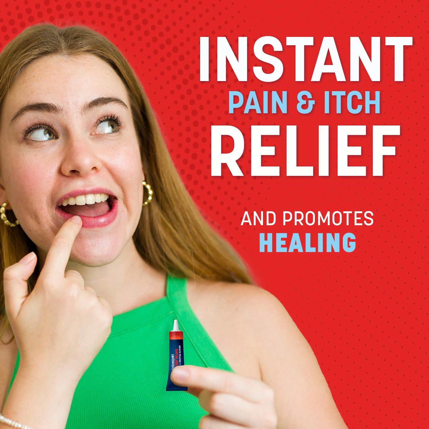 Herpecin maximum strength pain relief ointment ingredient panel view