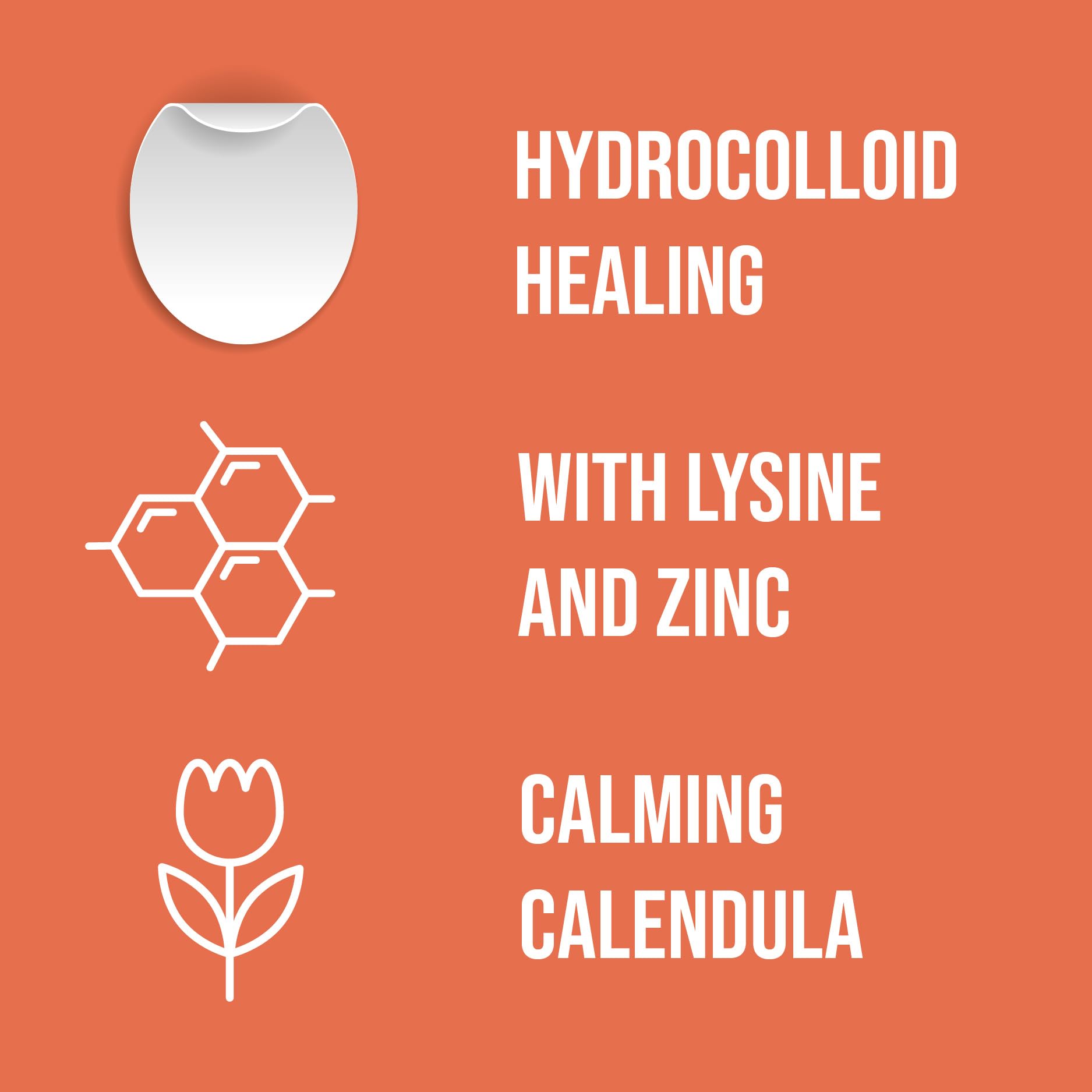 Acculip lysine lip bandage applied discreetly on lips demonstrating invisible coverage