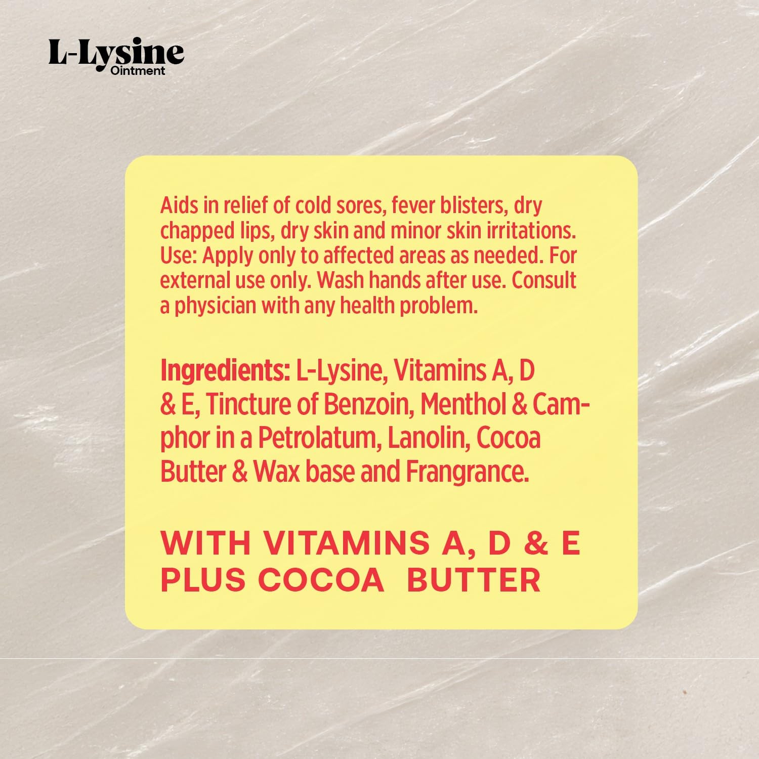 Basic Brands Lysine ointment twin pack boxes for intensive lip hydration