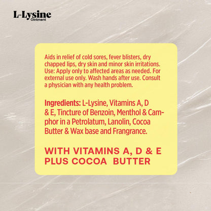 Basic Brands Lysine ointment twin pack boxes for intensive lip hydration