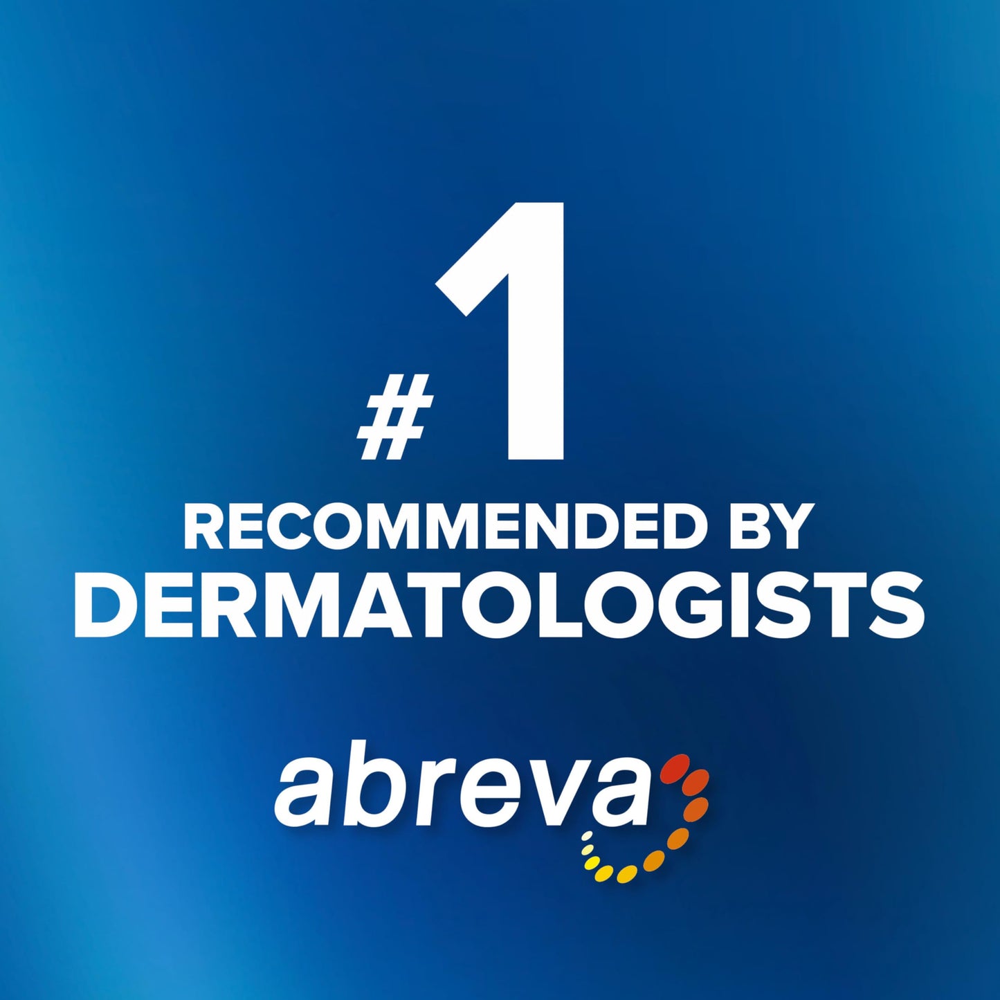 Abreva cold sore topical cream tube showing drug facts panel