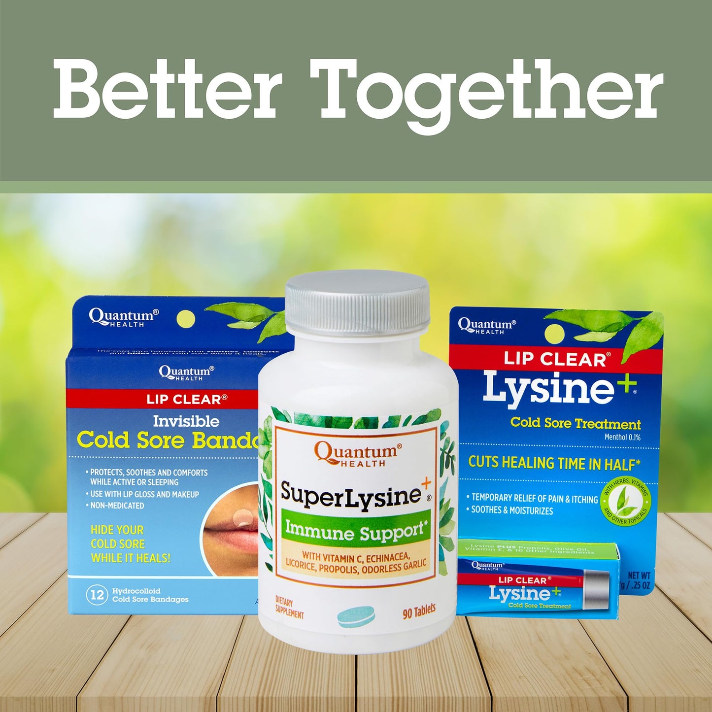 Quantum Health Lysine Plus ointment for lip care and sore relief