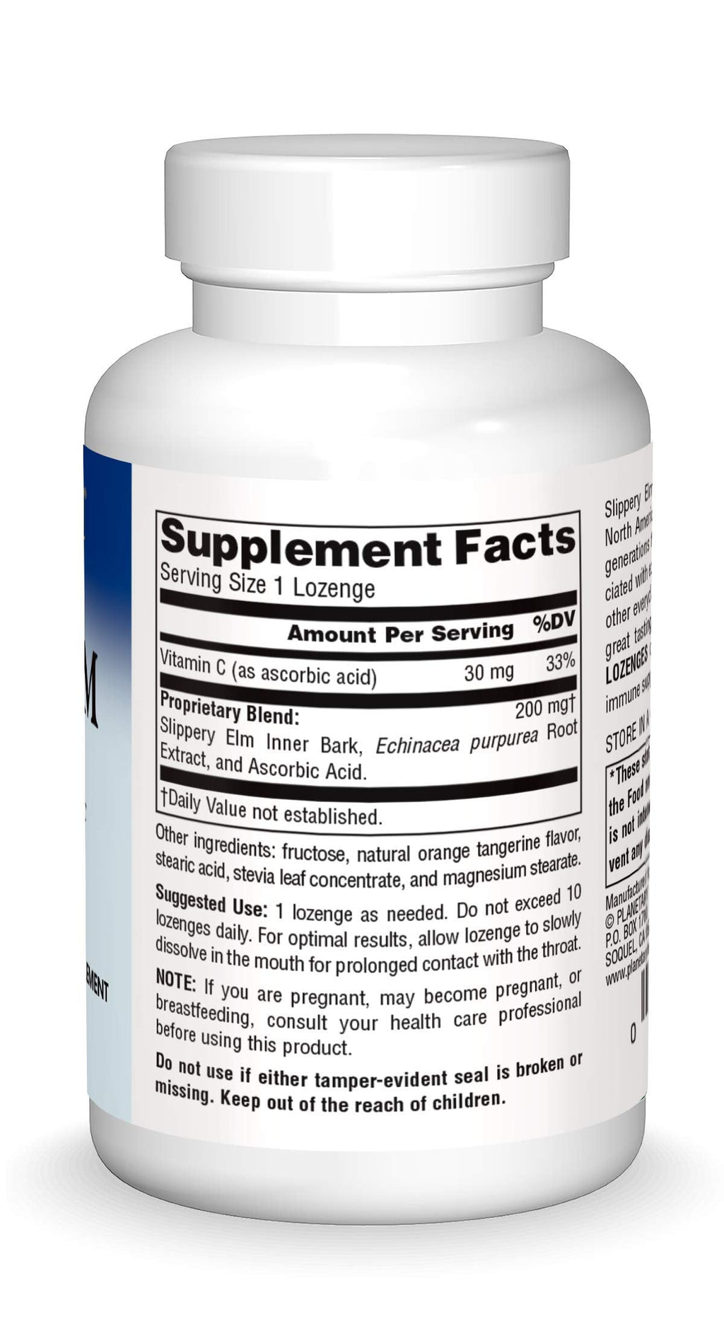 Imported USA slippery elm throat drops for singers and speakers