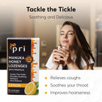 P.R.I. Manuka Honey Lozenges MGO 300+ ingredient label