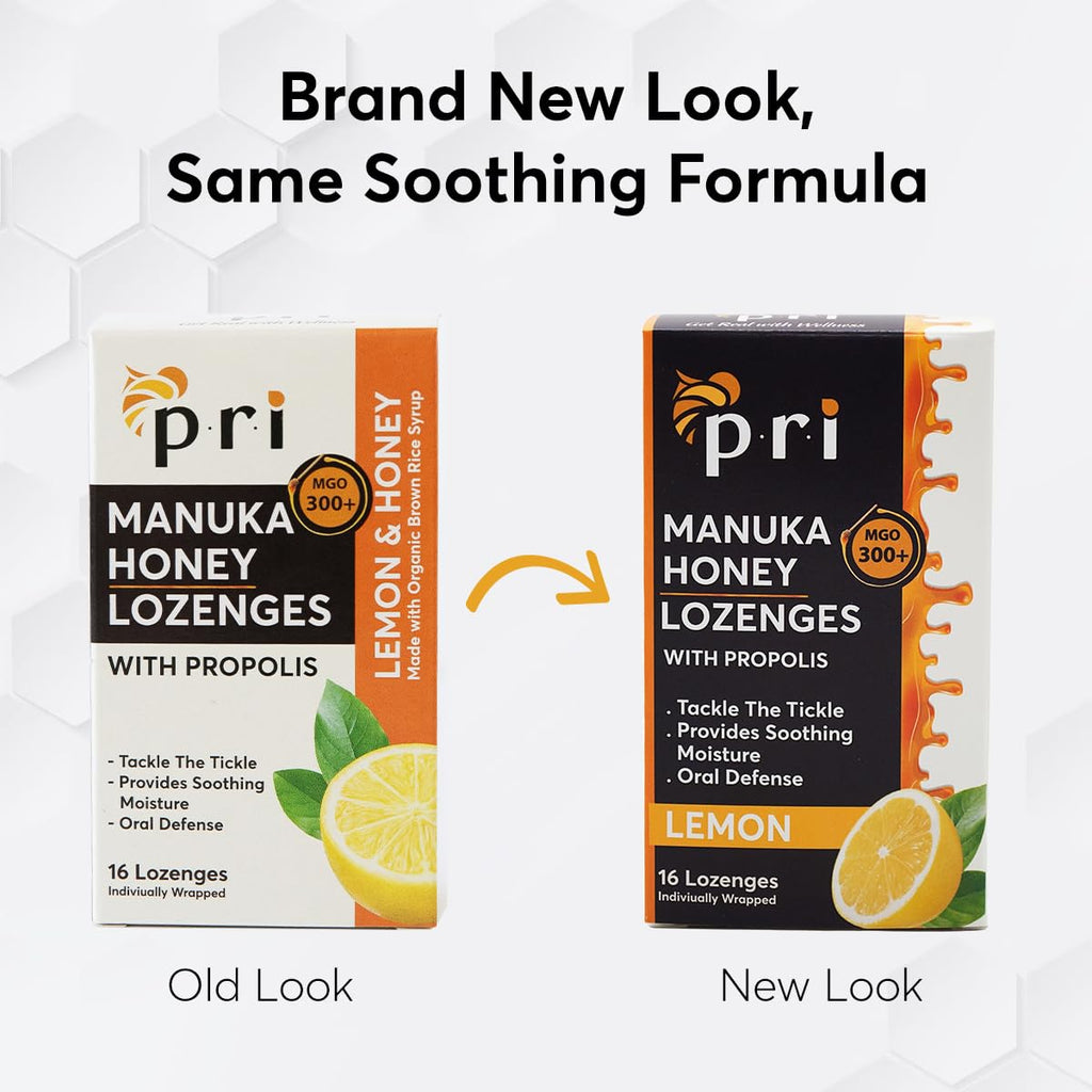 P.R.I. Manuka Honey Lozenges nutrition facts and certification info