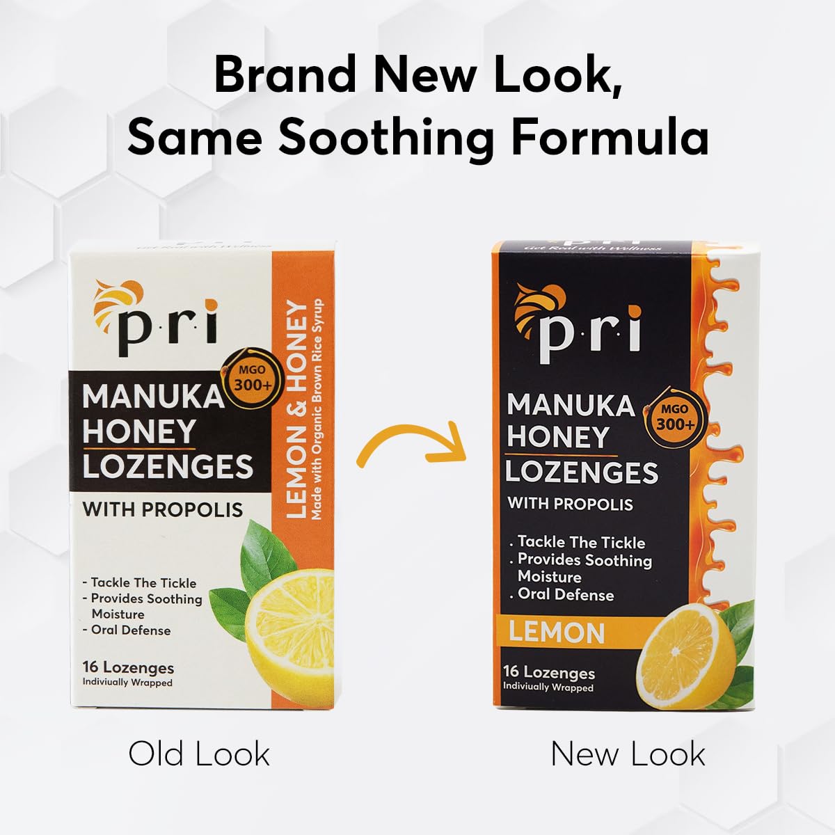 P.R.I. Manuka Honey Lozenges nutrition facts and certification info