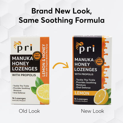 P.R.I. Manuka Honey Lozenges nutrition facts and certification info