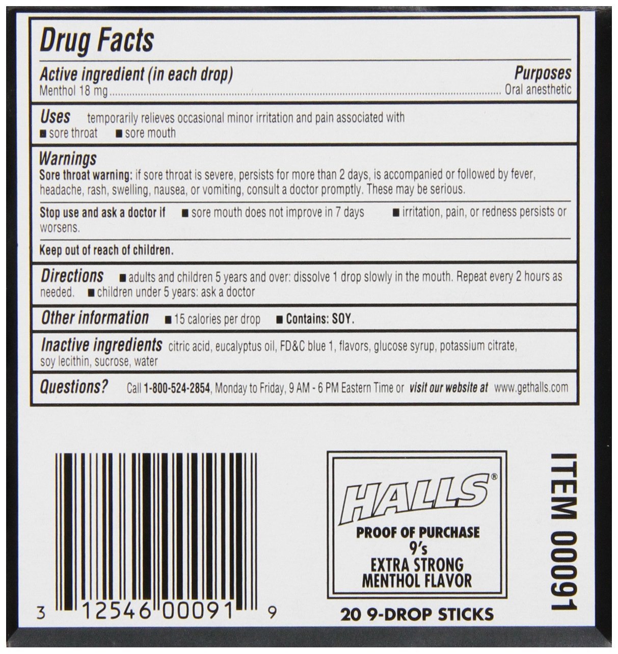 The reverse side of the packaging displaying active ingredients and usage directions clearly.