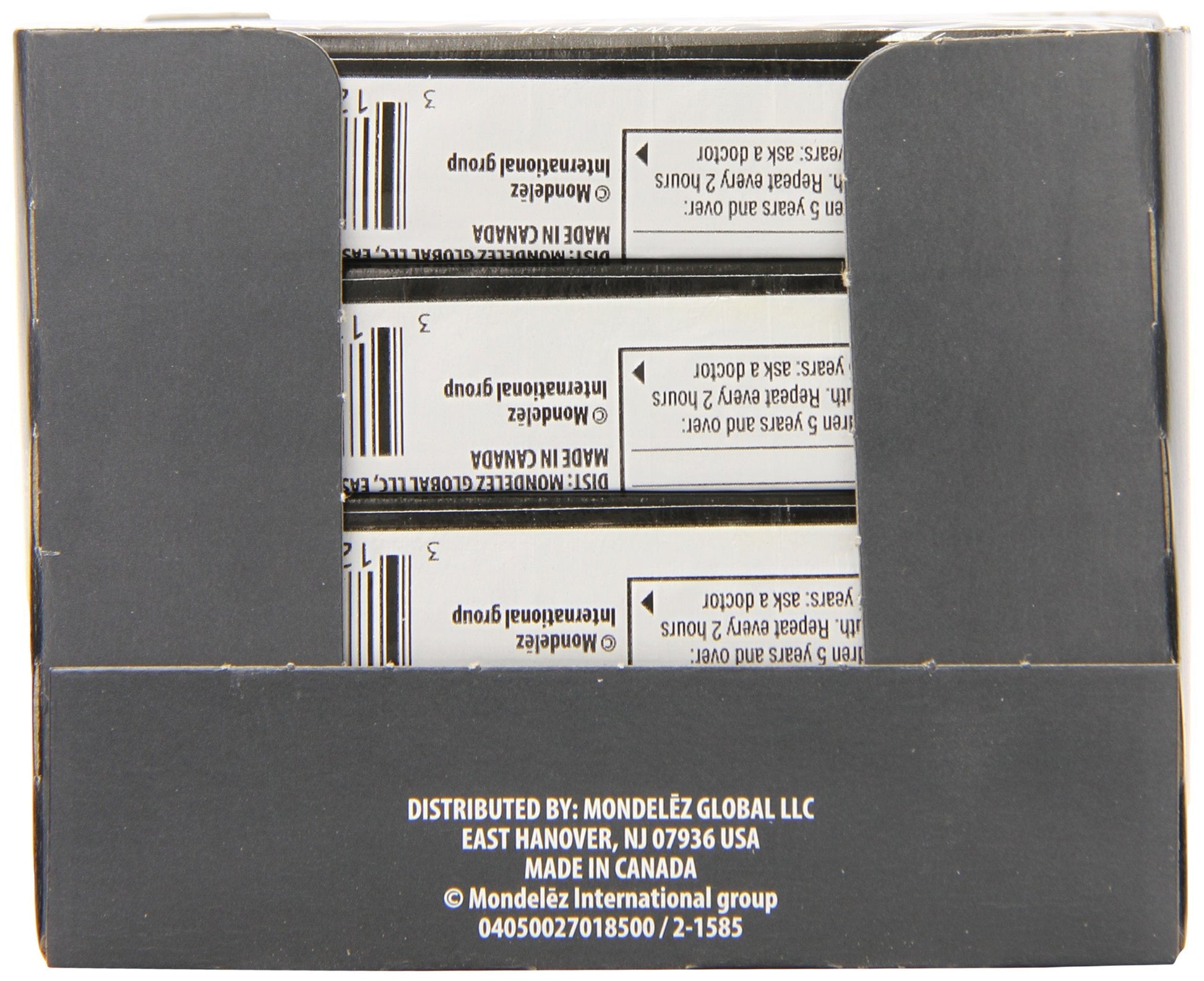 Close up of an individually wrapped extra strong cough lozenge for targeted pain relief.