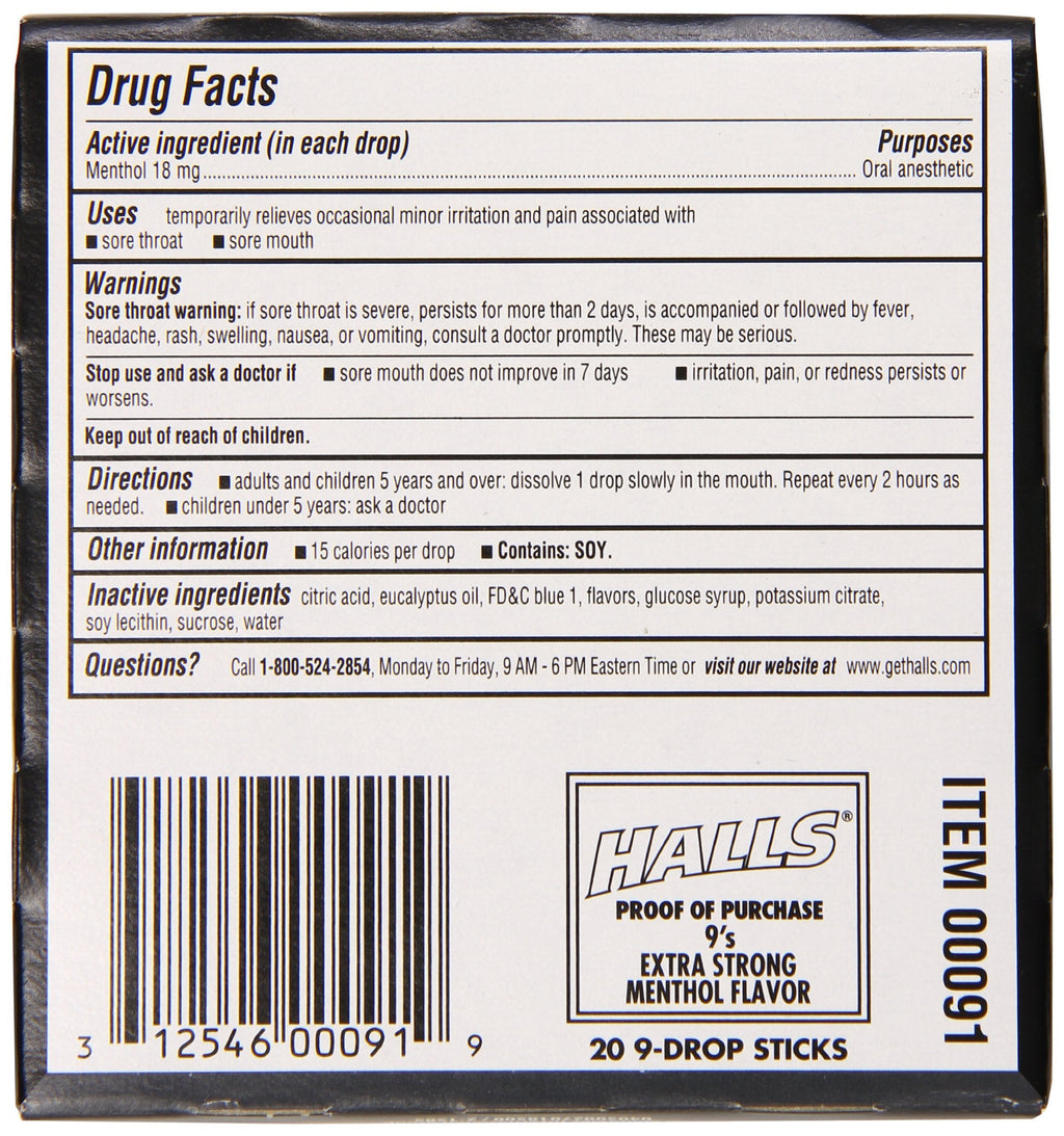 Product display showing the oral anesthetic tablets next to the primary branding elements.