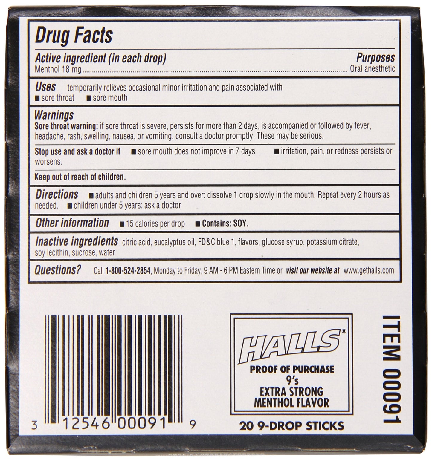 Product display showing the oral anesthetic tablets next to the primary branding elements.