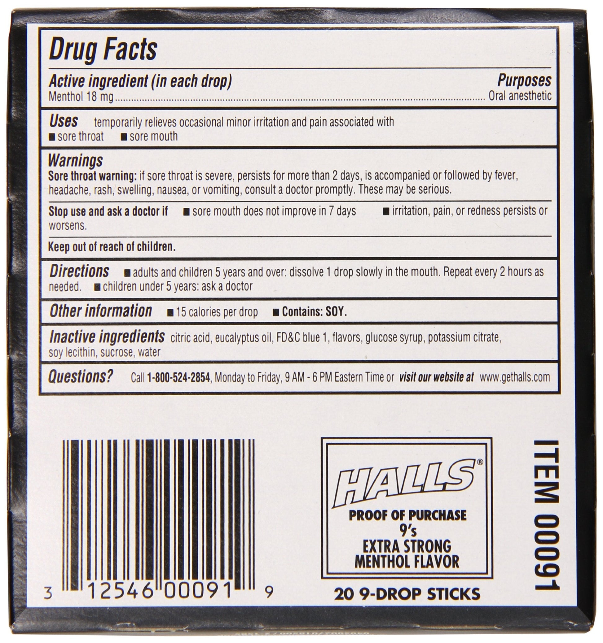 Product display showing the oral anesthetic tablets next to the primary branding elements.