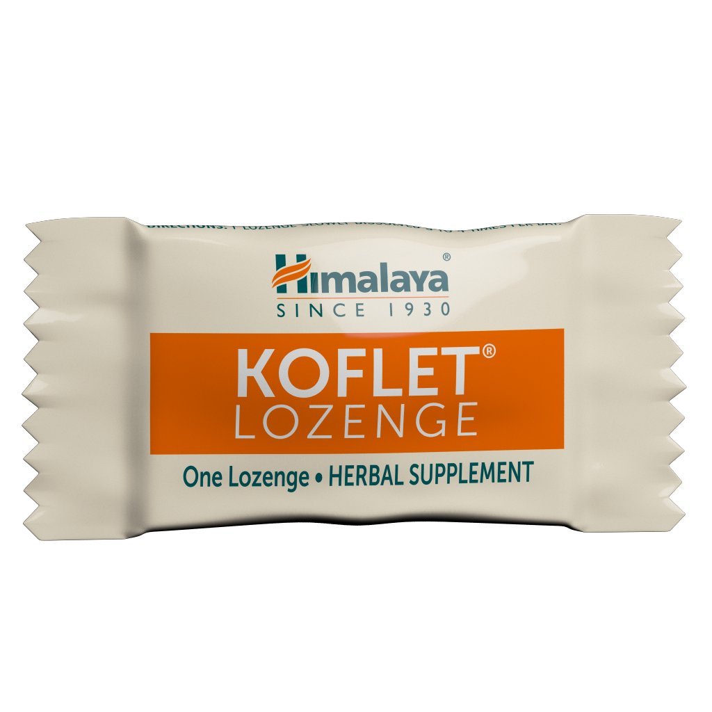 Side angle of original menthol flavor herbal supplement cough drops packaging.