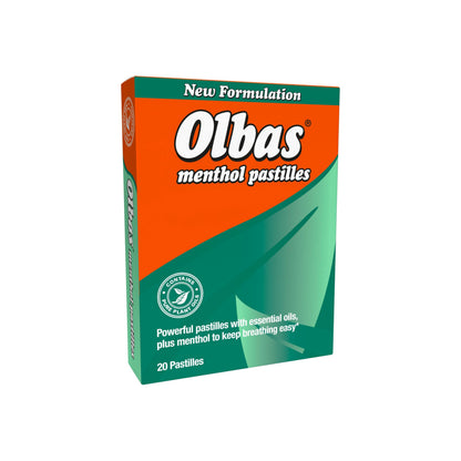 Premium imported menthol pastilles for soothing sore throat and sinus pressure