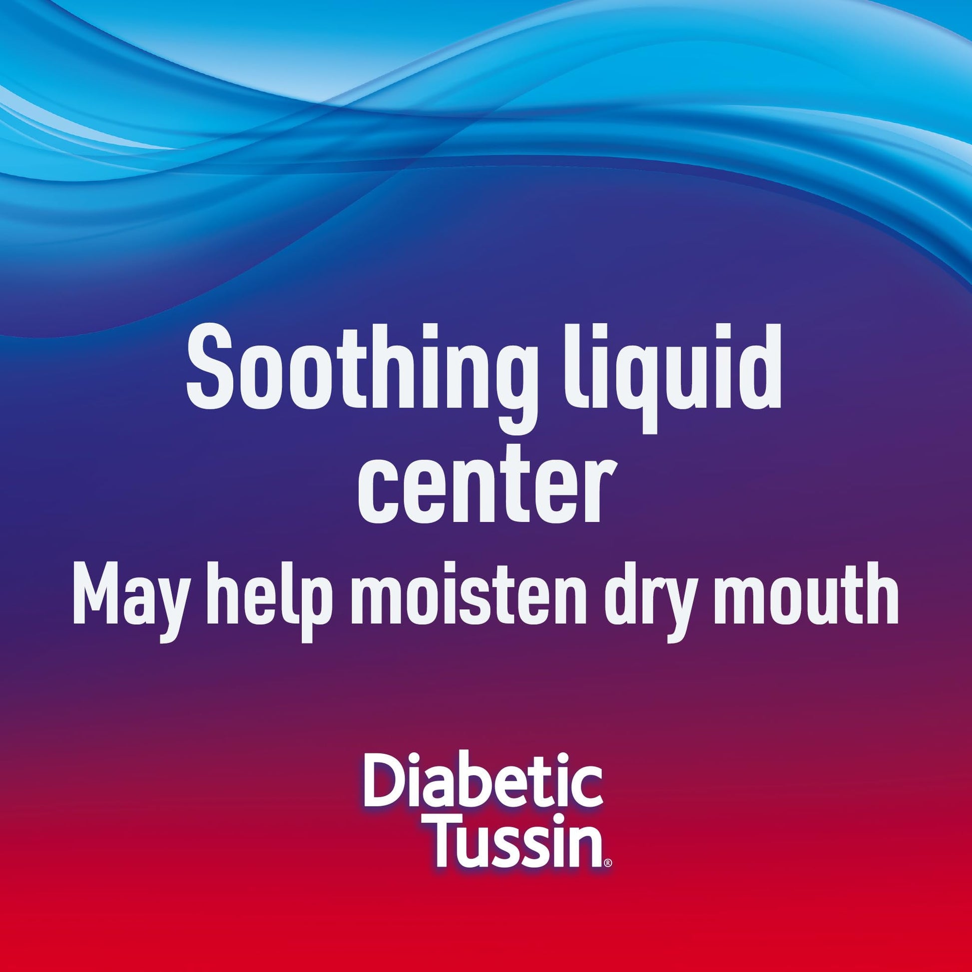 Diabetic Tussin sugar free throat lozenges packaging detailing usage directions for adults.