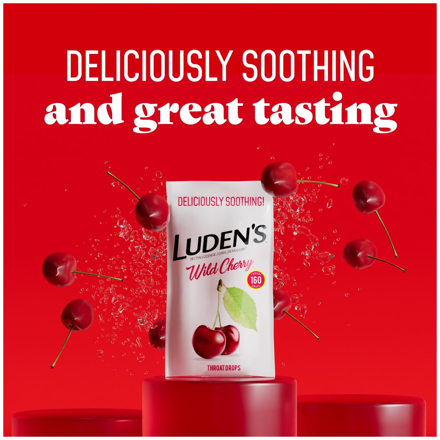 Resealable bag of Luden's throat lozenges