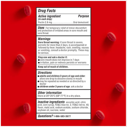 Luden's Wild Cherry throat drops nutritional information
