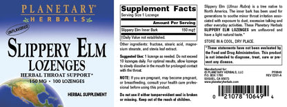 Planetary Herbals Slippery Elm imported throat care lozenges for vocal strain relief