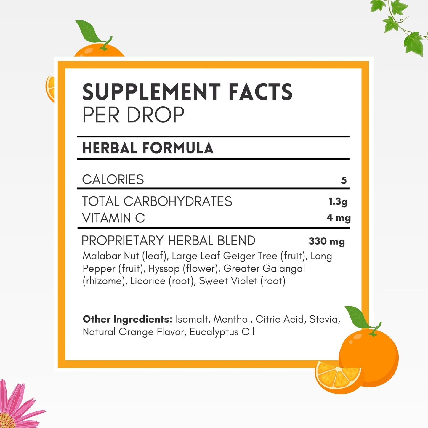 Herbion Naturals dietary supplement packaging showcasing the zero artificial colors and flavors guarantee.
