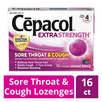 Cepacol maximum numbing throat lozenges pack of 4 boxes arranged neatly on a surface