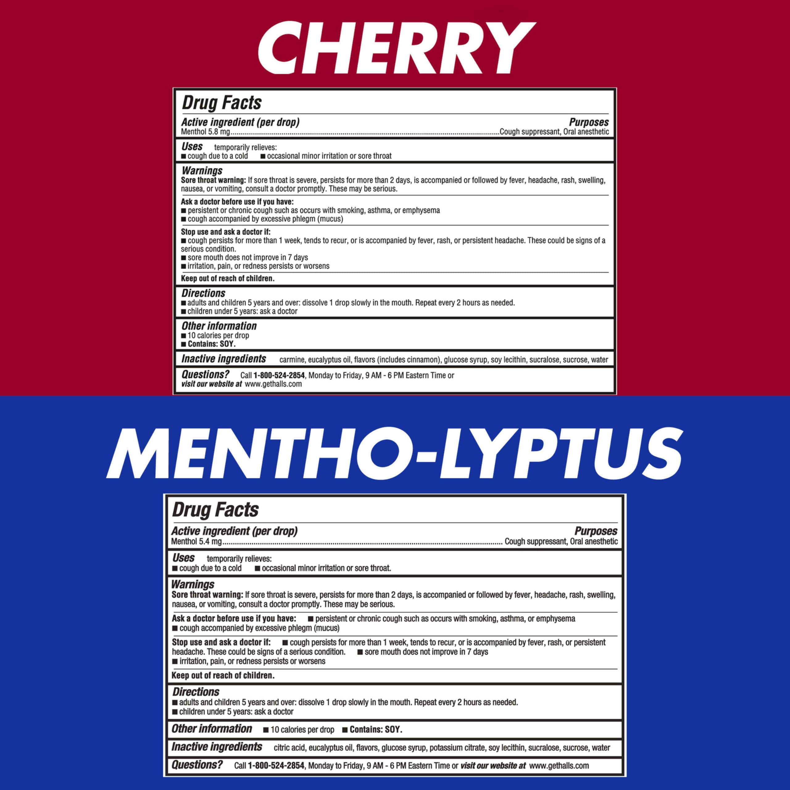 HALLS cough drops bulk packaging displaying two separate two hundred count bags